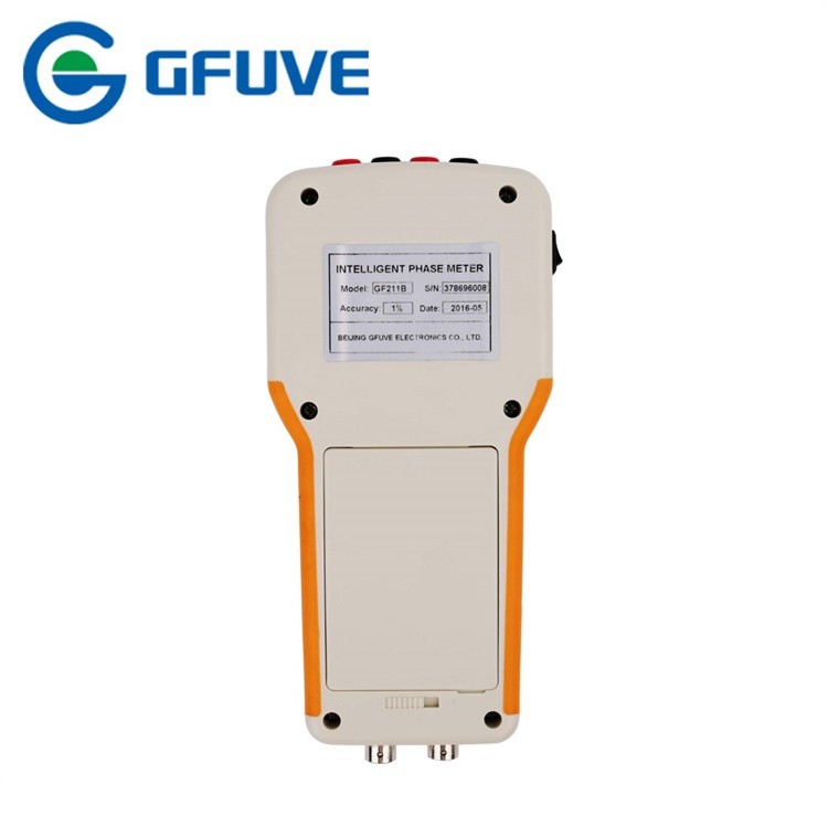 Double Clamp Digital Phase Angle Meter Small Size Multi Function 3.7V Batteries Power Supply