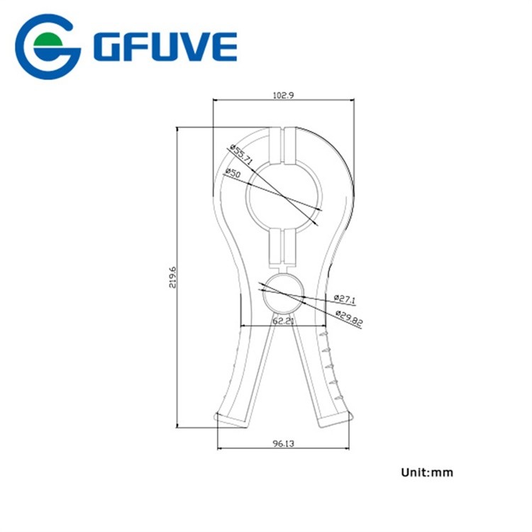 GFUVE Q50A AC Current Clamp Probe Oscilloscope Current Probe With High Linearity